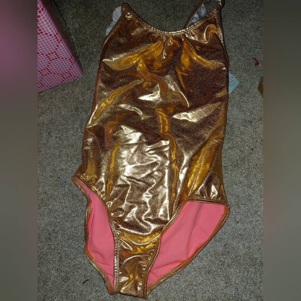 Gold Metallic Swimsuit